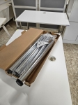 Taisnstūra galds 120x80cm uz jaunām hromētām kājiņām - 80euro/gab. Pieejami vairāki mēbeļu veikalā.